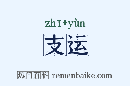 支运是什么意思的图片